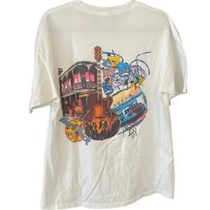 Vintage 90s Hard Rock Cafe New Orleans Louisiana  Jazz Shirt Adult Large